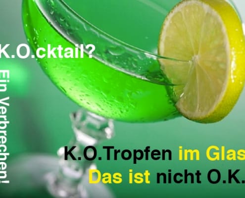 Flyer zu K.O.-Tropfen-Aktion 2016