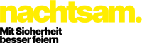 Logo der Initiative "nachtsam. Mit Sicherheit besser feiern"
