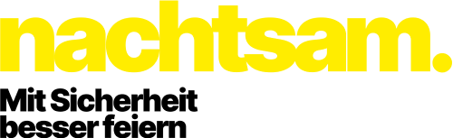nachtsam-logo: Kampagne für mehr Sicherheit im Nachtleben