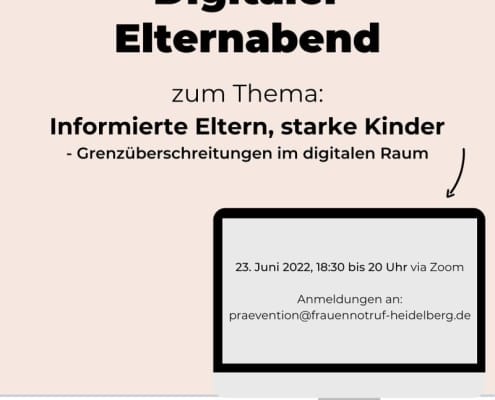Veranstaltungshinweis: Elternabend zum Thema digitale (sexualisierte) Gewalt