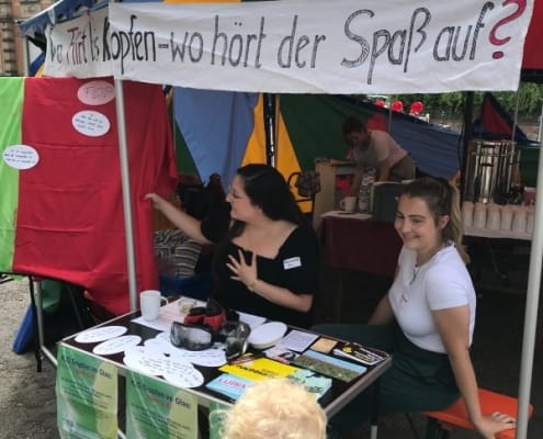 Frauennotruf mit Informationsstand beim Sommerspektakel