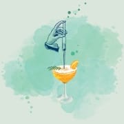 Symbolbild für K.O.-Tropfen als Droge im Glas