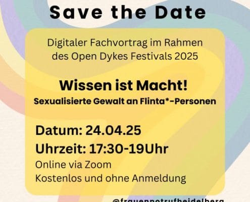 Symbolbild zum Vortrag Wissen ist Macht! Sexualisierte Gewalt an FLINTA*-Personen