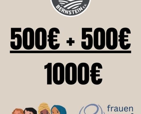 Bild zur Spendenaktion des Sport-Club Bernstein e.V. zugunsten des Frauennotruf Heidelberg