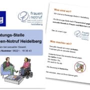 Deckblatt und erste Seite des Flyers in Leichter Sprache